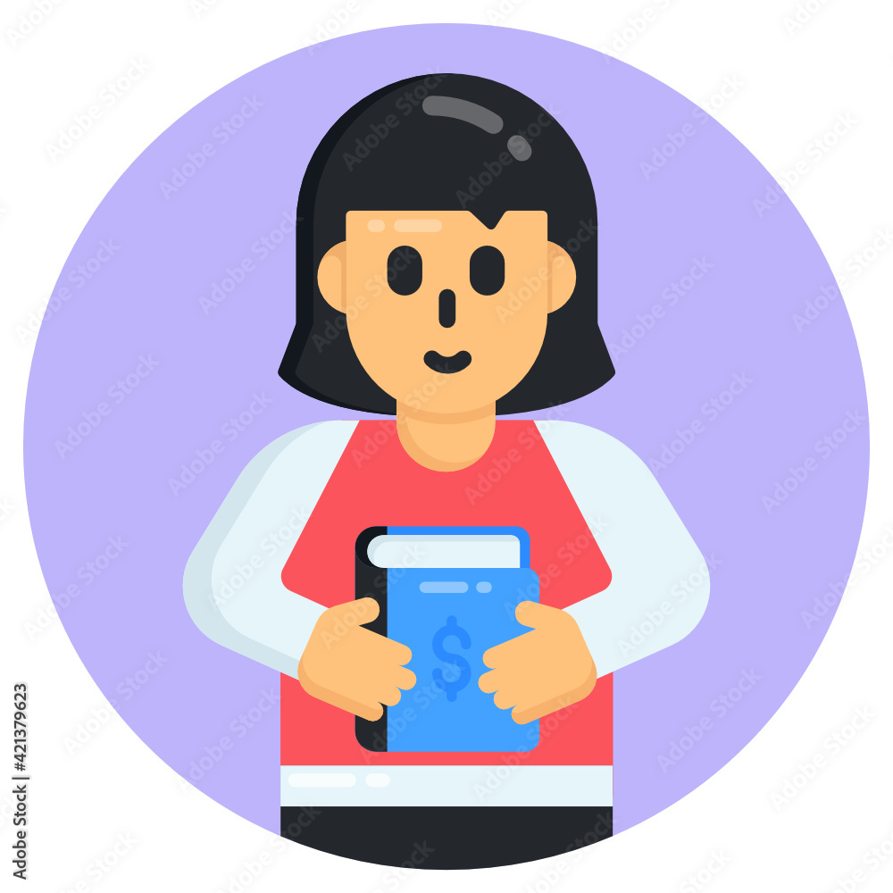 Flat trendy editable vector of pupils
Flat trendy editable vector of pupils
