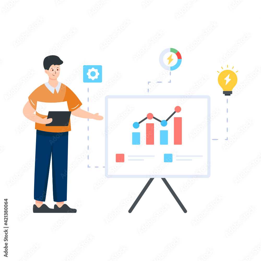 Environmental data analysis illustration in flat design
Environmental data analysis illustration in flat design