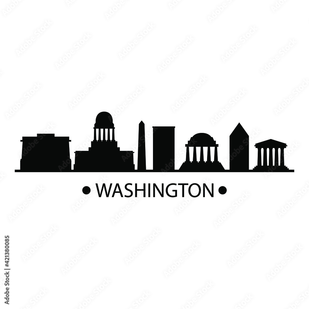 Obraz premium Washington skyline