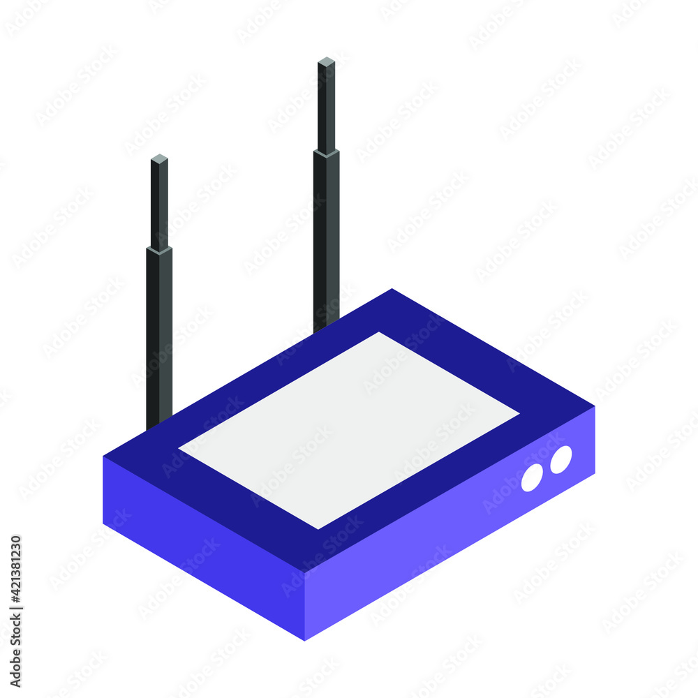 Fototapeta premium Isometric router