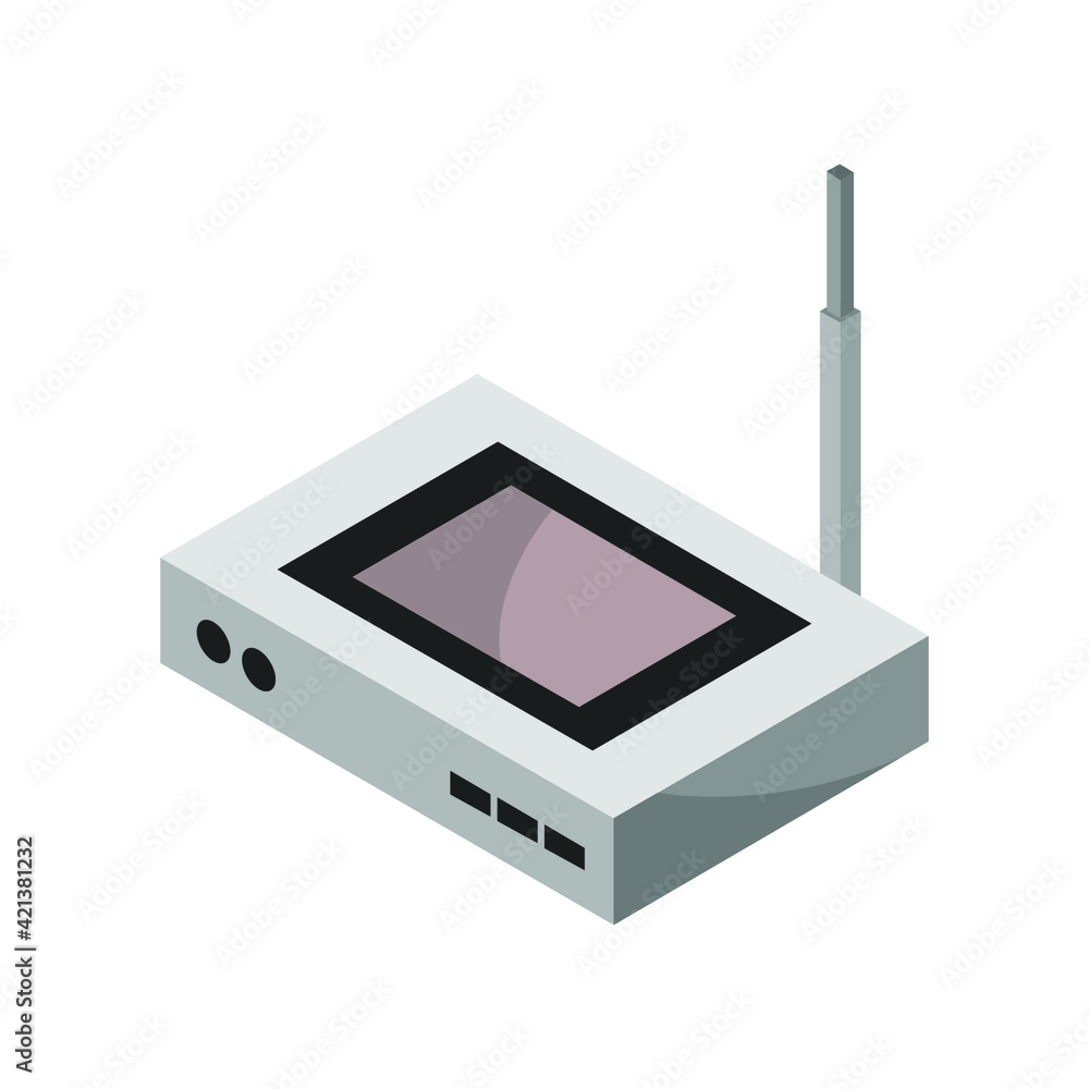 Fototapeta premium Isometric router