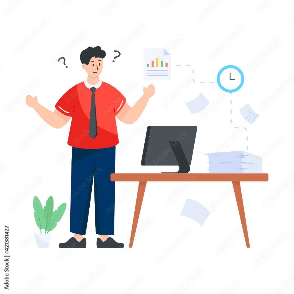 
A creative design vector of work from home 

