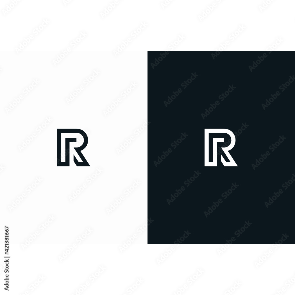 Letter R logo initial Letter R logo initial