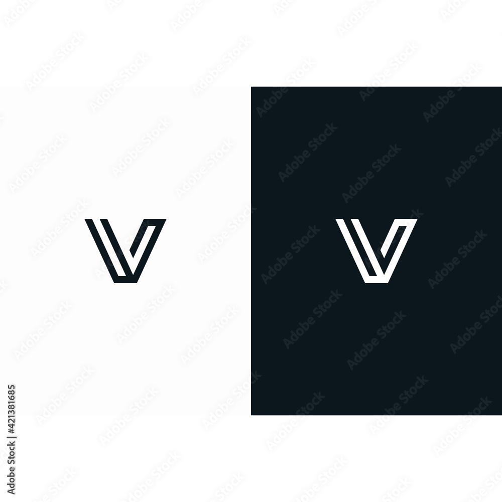 Letter V logo initial Letter V logo initial