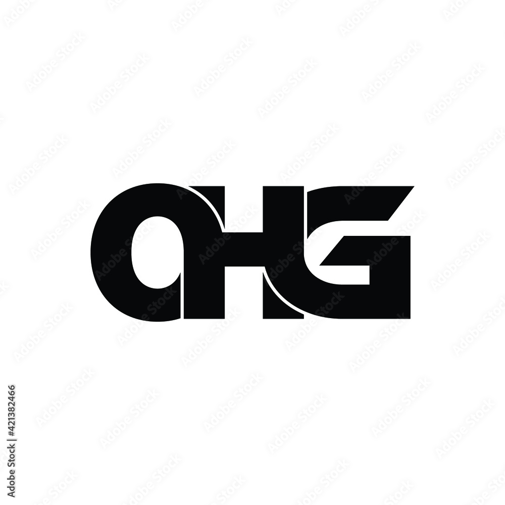 OHG letter monogram logo design vector OHG letter monogram logo design vector