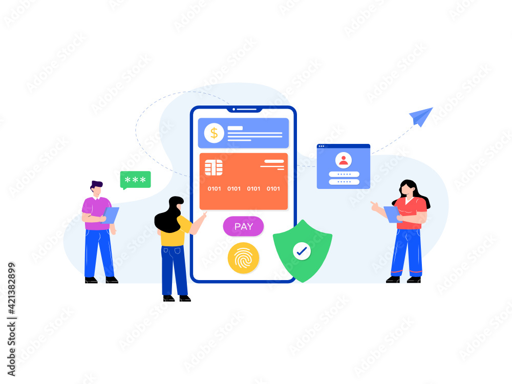 Download flat illustration of secure payment
Download flat illustration of secure payment