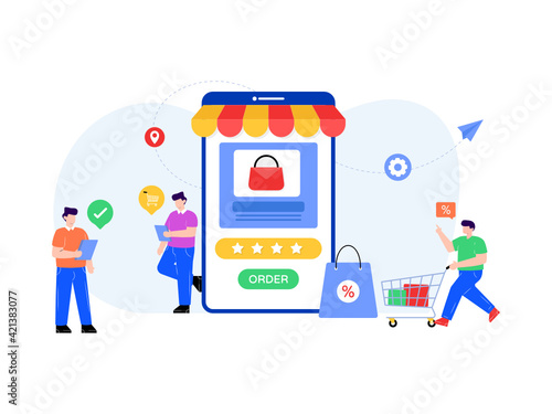 
Download flat illustration of secure payment 

