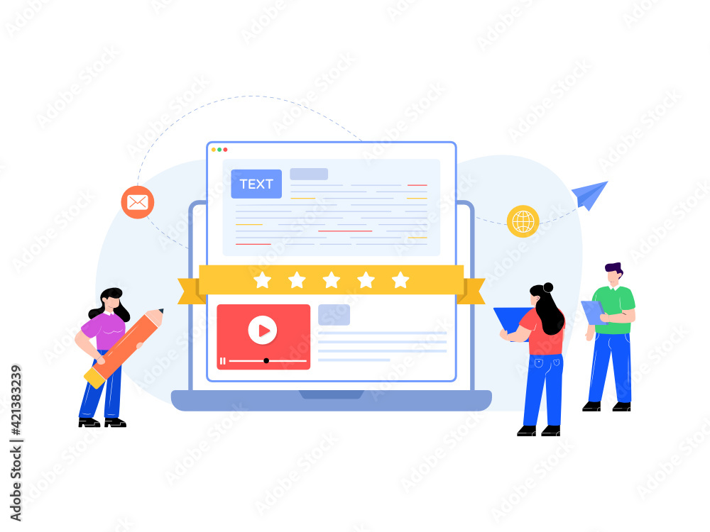 A flat illustration of web ad in modern style
A flat illustration of web ad in modern style
