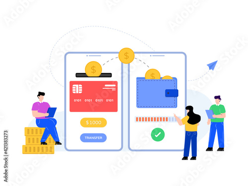
Download flat illustration of secure payment 

