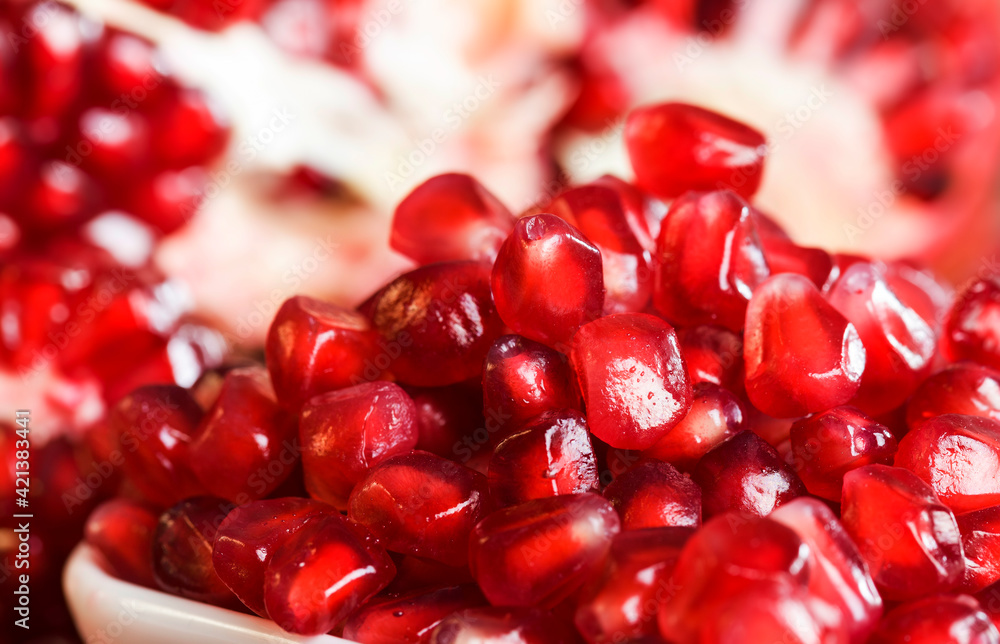 red and ripe fruit pomegranate red and ripe fruit pomegranate