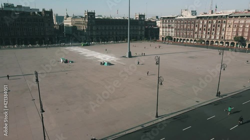 Landing view at Mexico city Zocalo photo