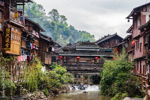Diaojiaolou in Dongzhai Village, Zhaoxing, Southeast Guizhou, China