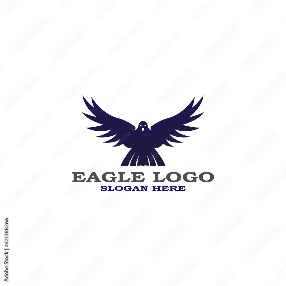 Obraz premium Eagle icon logo design vector template