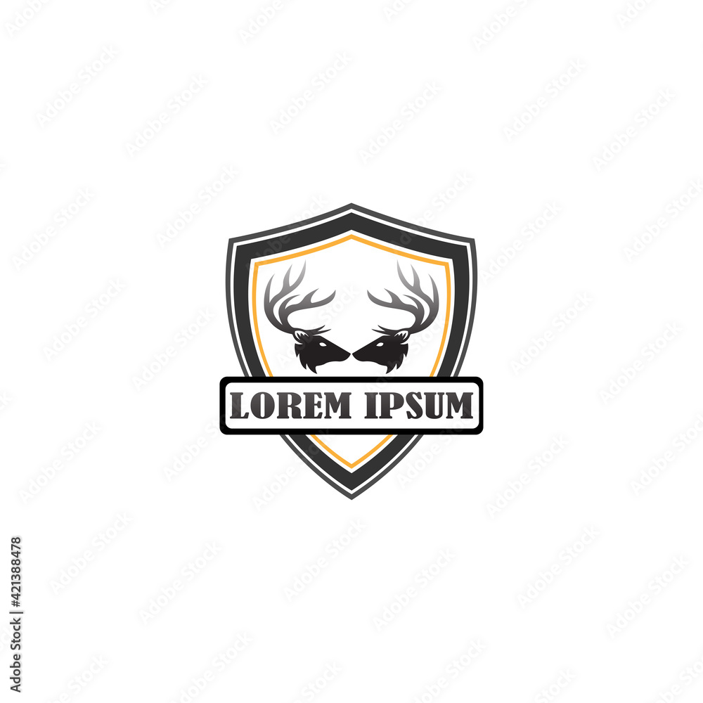 Deer horn club hunter Logo design inspiration Deer horn club hunter Logo design inspiration