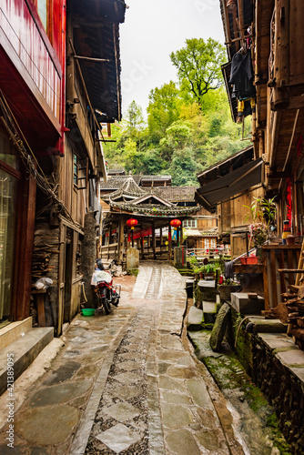 Dongzhai Ancient Alley, Zhaoxing, Guizhou, China