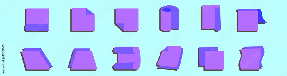 set of price flash cartoon icon design template with various models. vector illustration isolated on blue background set of price flash cartoon icon design template with various models. vector illustration isolated on blue background