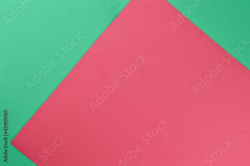 Green and red background with copy space.