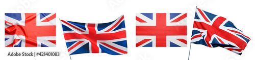 The national flags of the U...