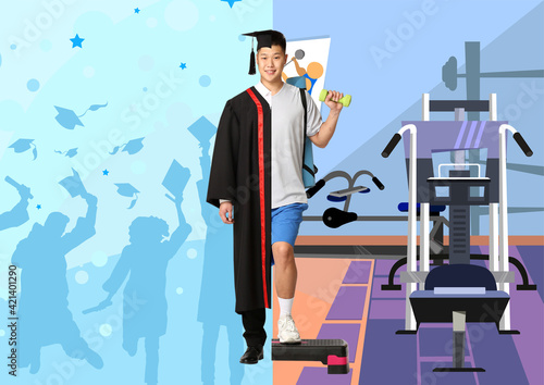 Comparison portrait of youn...