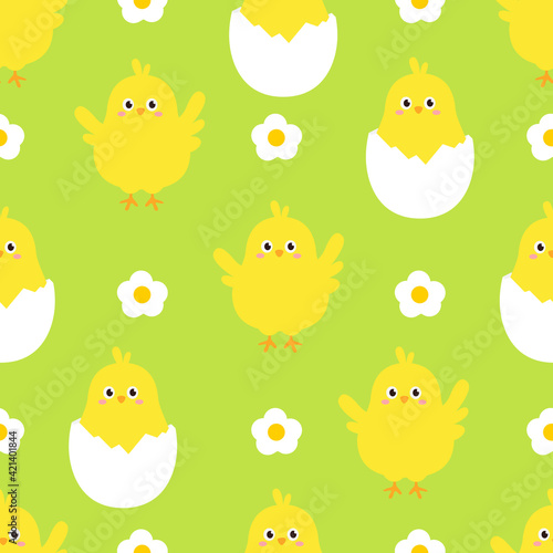Seamless easter pattern background vector illustration easter day concept