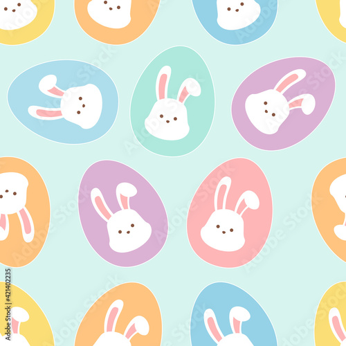 Seamless easter pattern background vector illustration easter day concept