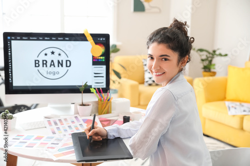 Graphic designer working in...