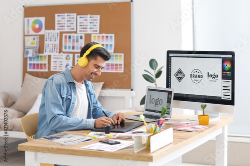 Graphic designer working in...