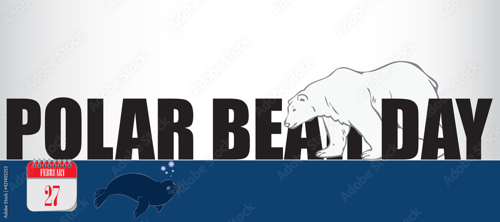 Card Polar Bear Day