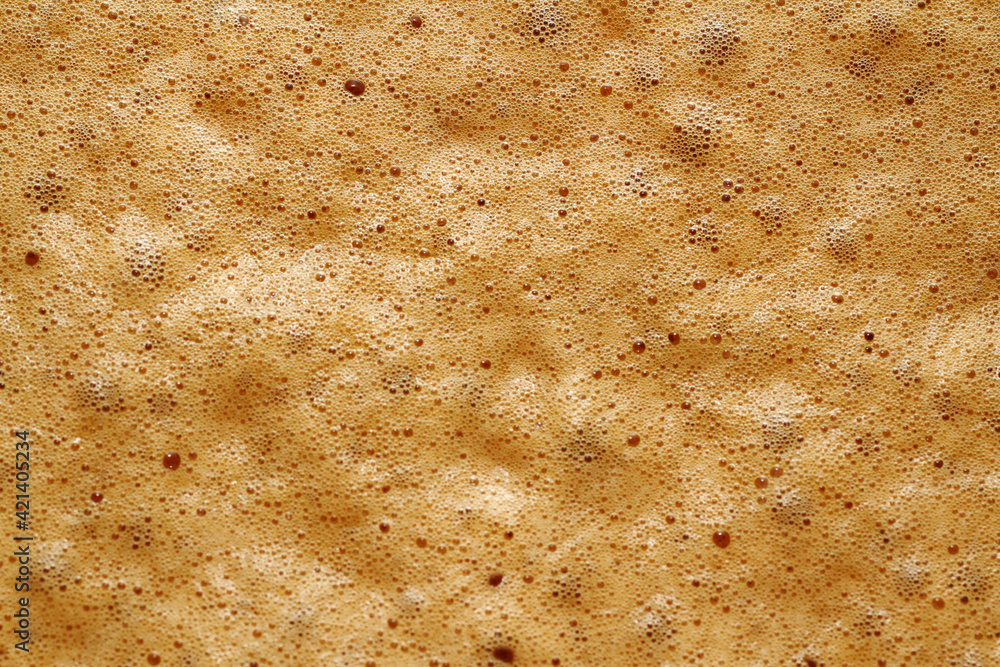 Coffee foam made from electric whisk Coffee foam made from electric whisk