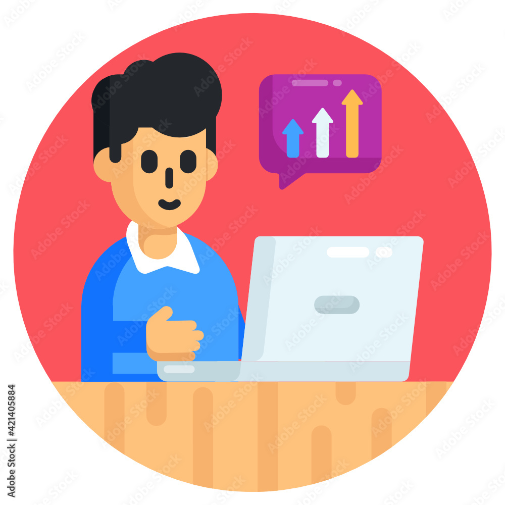 Man with bag denoting flat icon of employee
Man with bag denoting flat icon of employee