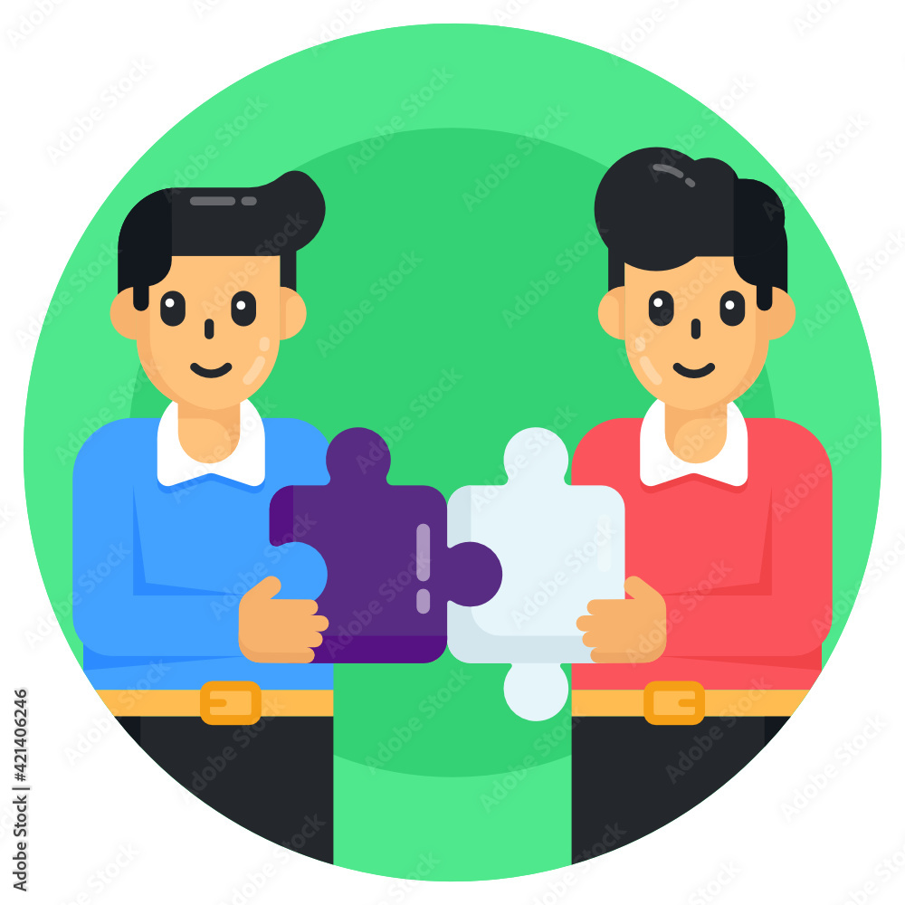 Man with bag denoting flat icon of employee
Man with bag denoting flat icon of employee