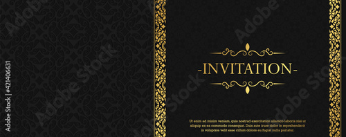luxury invitation background style ornamental pattern