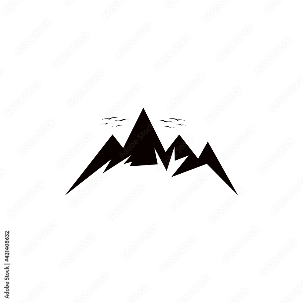 mountain symbol shape design vector for logo, symbol, company logo, and badge design mountain symbol shape design vector for logo, symbol, company logo, and badge design