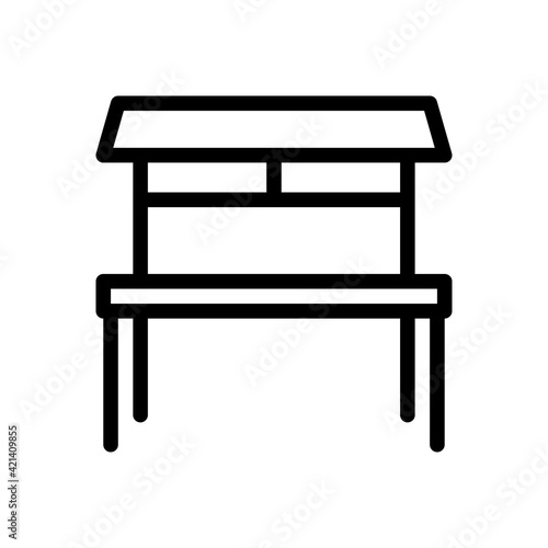 school bench