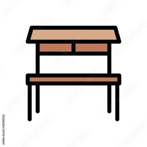 school bench