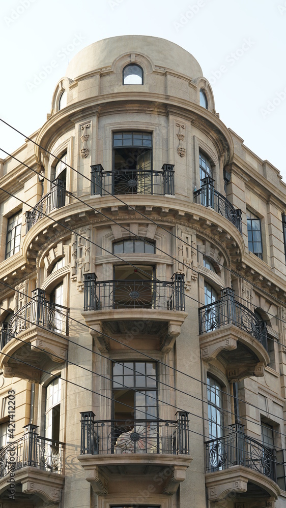 Fototapeta premium More than one hundred years old architectures and buildings located in Shanghai of the China