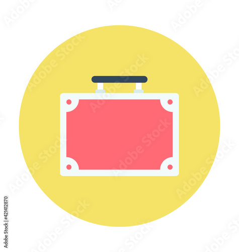 Briefcase Colored Vector Icon
