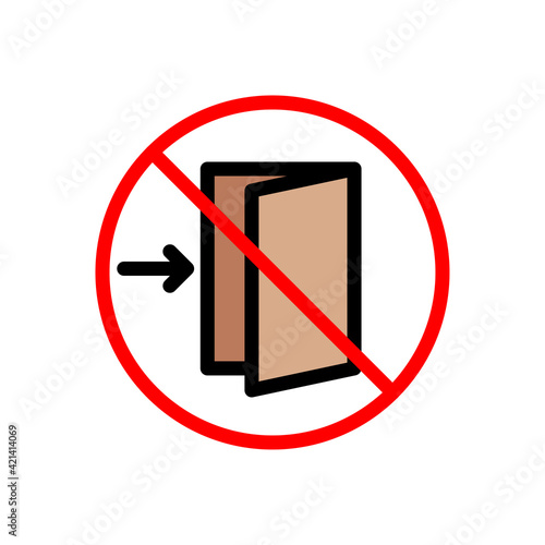 restricted open door