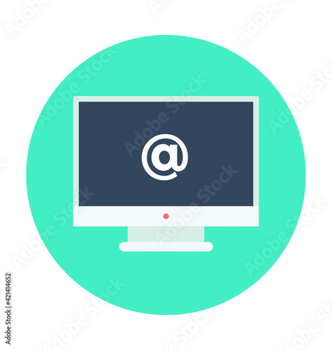 Emailing Colored Vector Icon