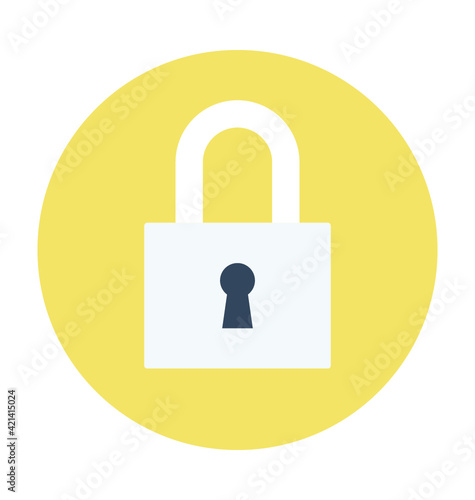 Lock Colored Vector Icon