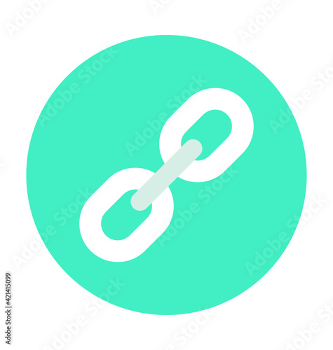 Linkage Colored Vector Icon