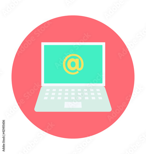 Emailing Colored Vector Icon