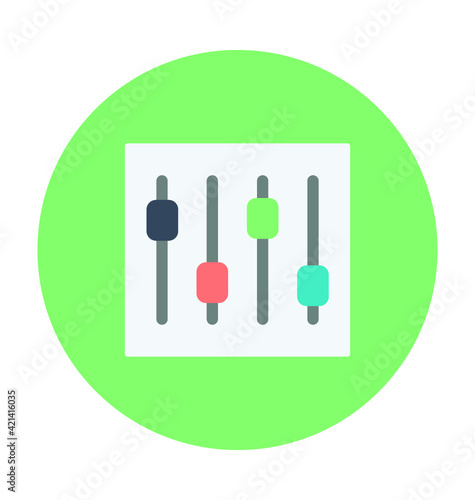 Volume Adjuster Colored Vector Icon