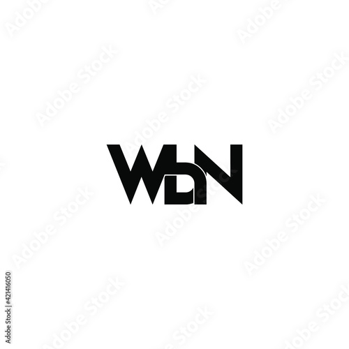 wbn letter original monogram logo design