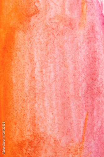 Watercolour red gradient background. Mix of some pink and red shades.