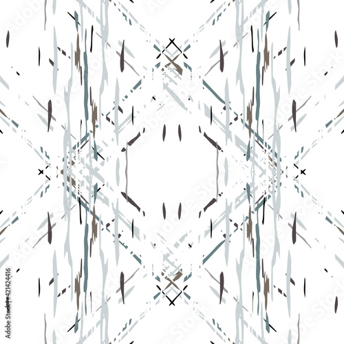 Hand Drawn, Paint Texture. Shibori Seamless