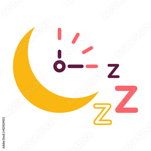 Countdown future day night time vector icon