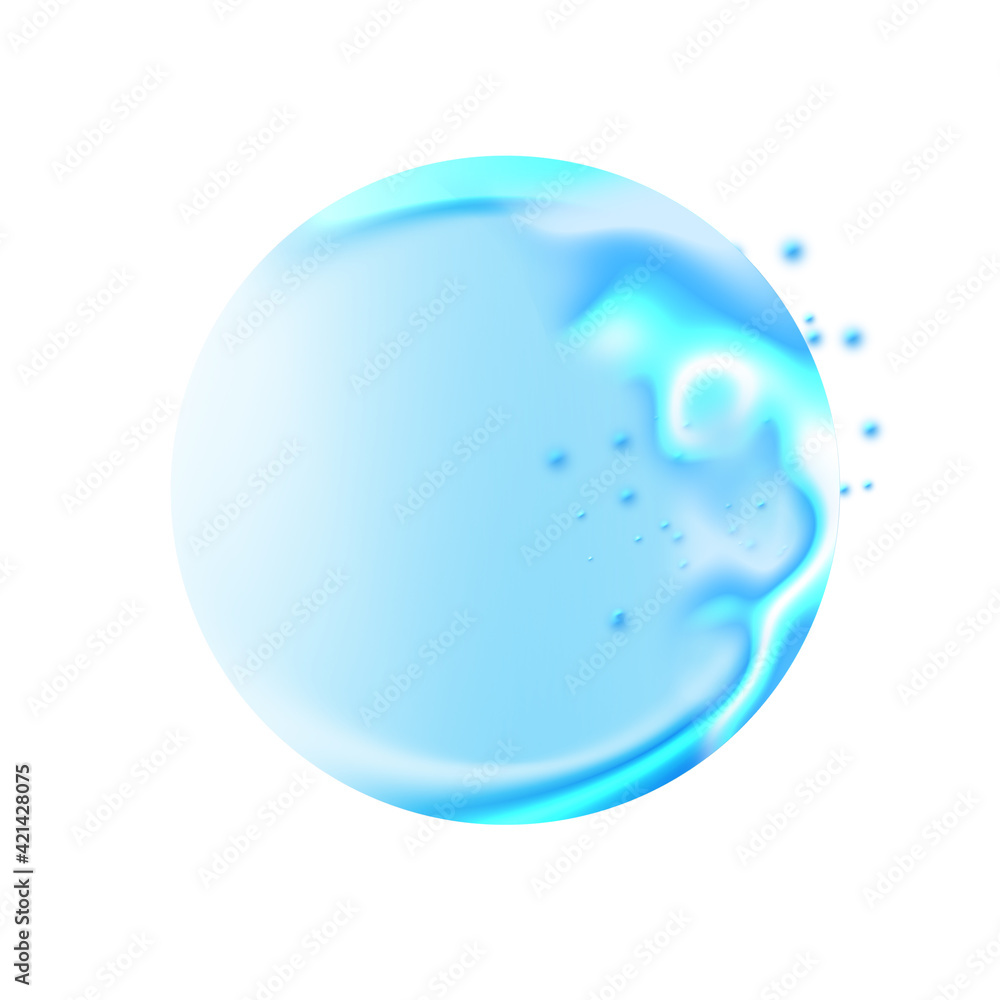 水 アクア 水滴 しずく 雫 雨 白背景 泡 気泡 しゃぼん玉 Stock Illustration Adobe Stock