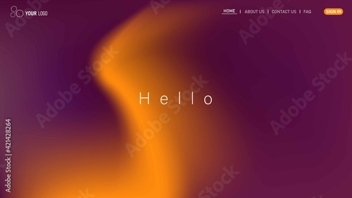 Minimalist landing page background. Website UI design background. Eps 10 vector
