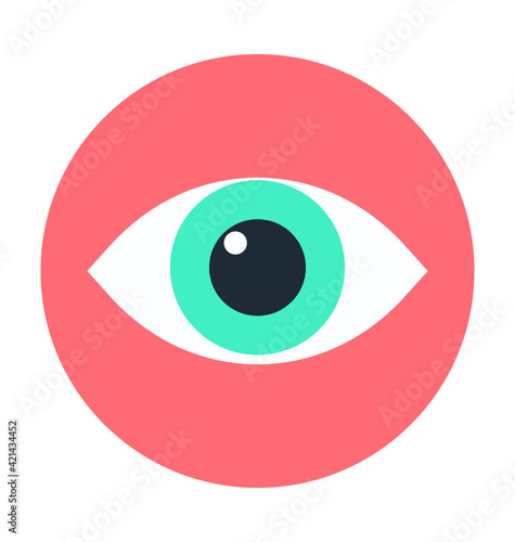 Vision Colored Vector Icon